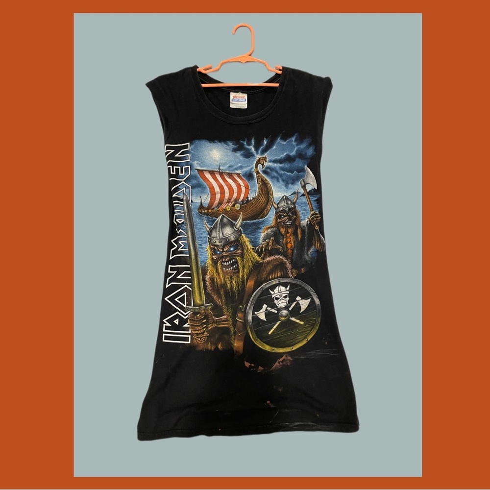 Handmade Iron Maiden Bodycon Mini Dress